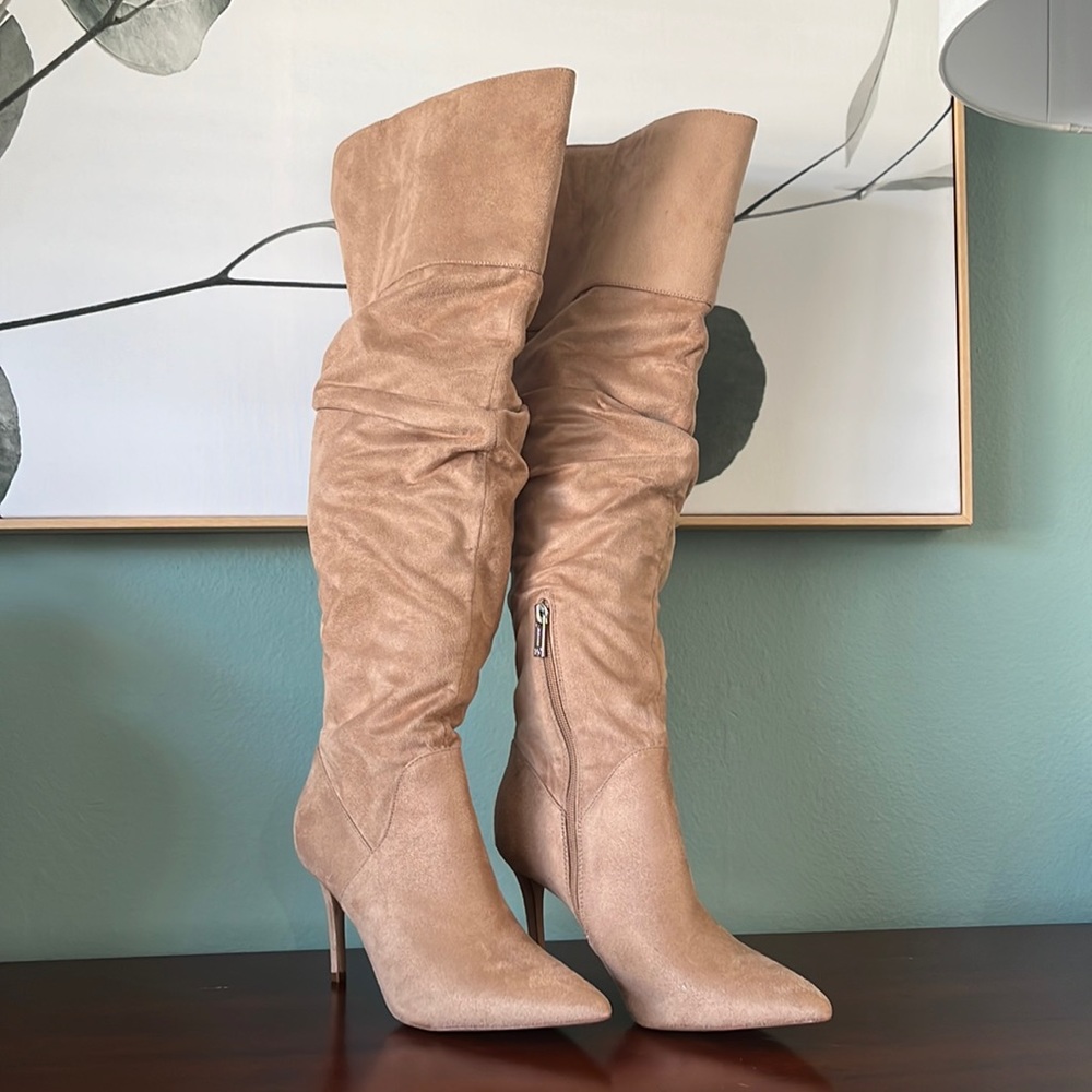Jessica Simpson over the knee suede boots